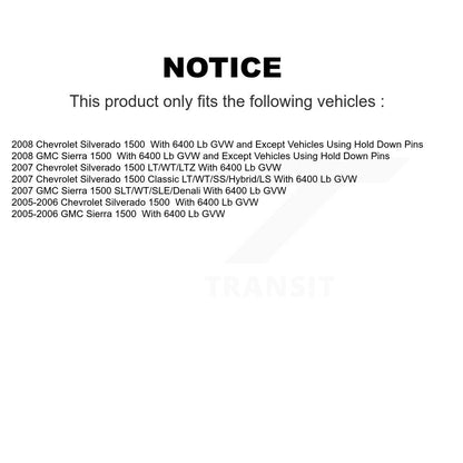 Coated Brake Drum Shoe Spring Cylinder Rear Kit For Chevrolet Silverado 1500 GMC