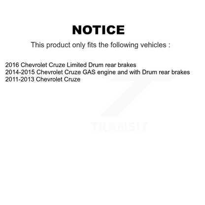 Coated Brake Drum Shoes Spring Rear Kit For Chevrolet Cruze Limited