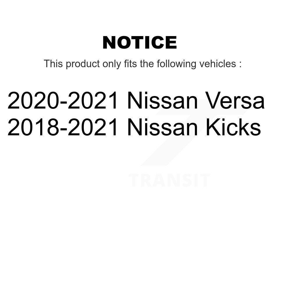 Coated Brake Drum Shoes Rear Kit For Nissan Kicks Versa