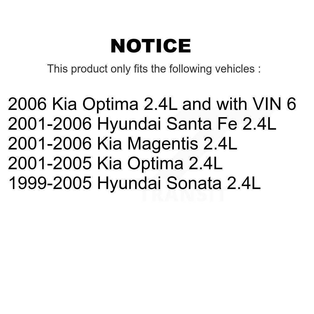 Ignition Coil (2 Pack) For Hyundai Santa Fe Sonata Kia Optima Magentis