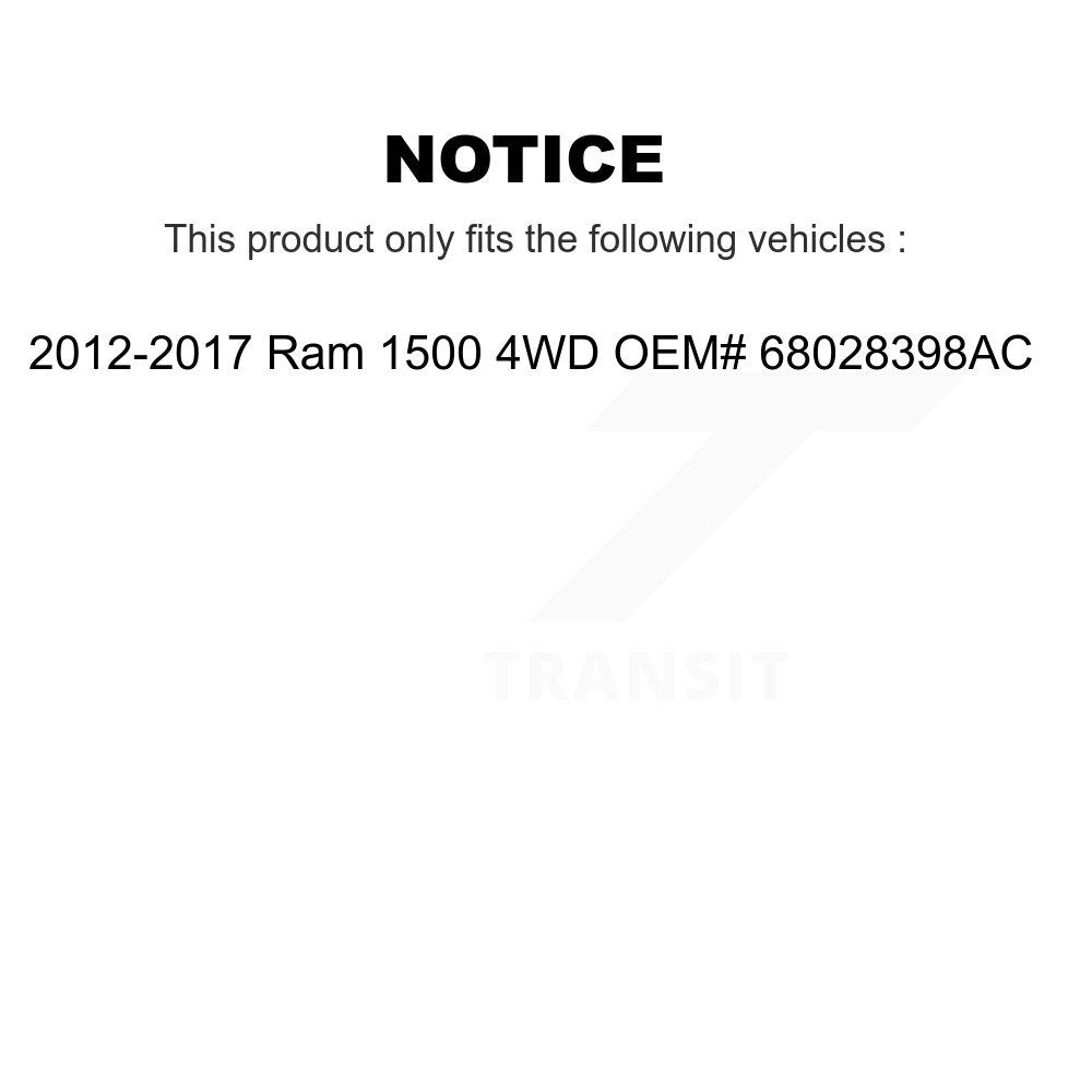 CV Axle Shaft & Intermediate Bearing Front Left Kit For 12-17 Ram 1500 4WD