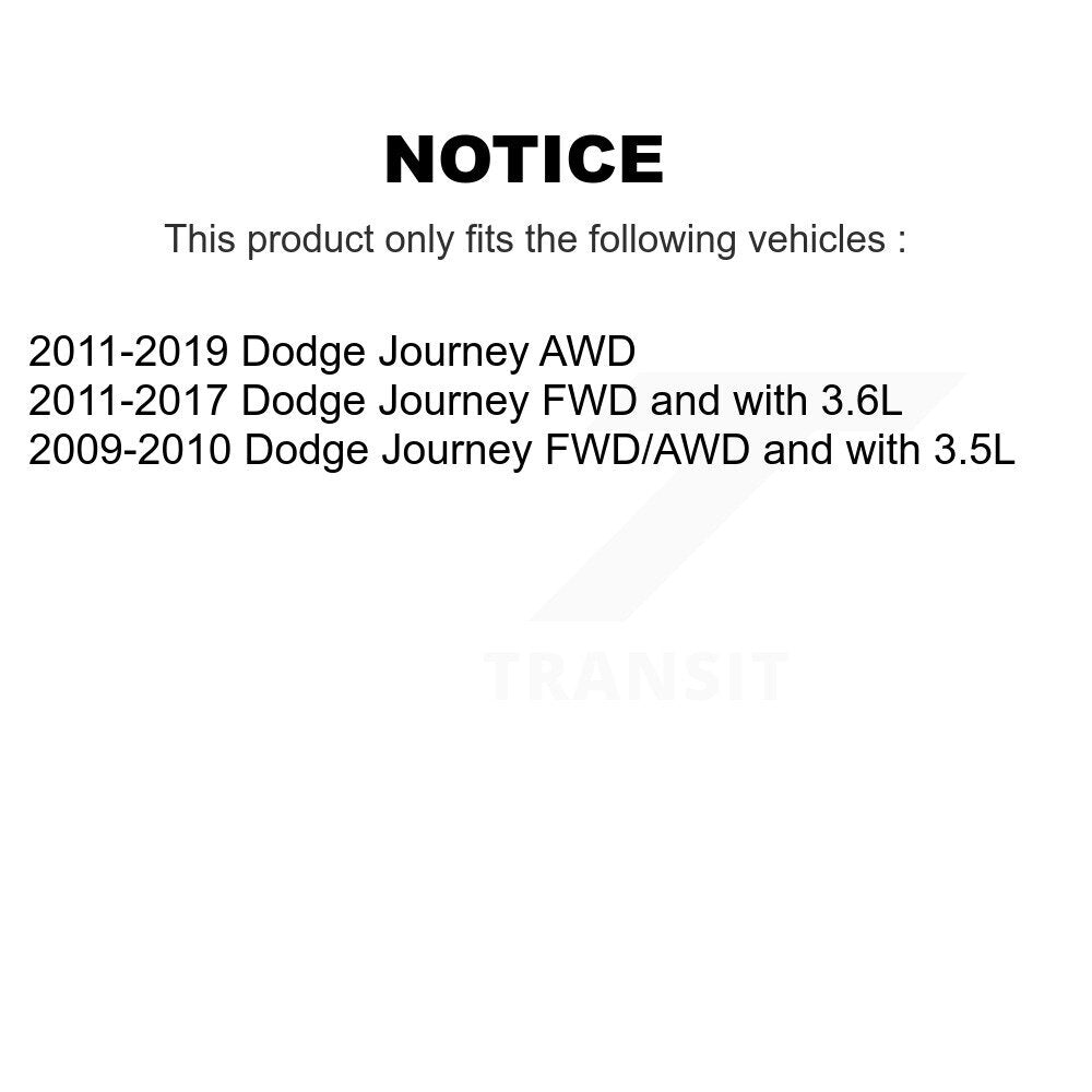 CV Axle Drive Shaft And Hub Bearing Assembly Front Left Kit For Dodge Journey