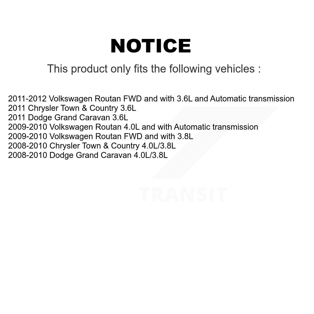 CV Axle Shaft And Bearing Front Left Kit For Dodge Grand Caravan Chrysler Town &