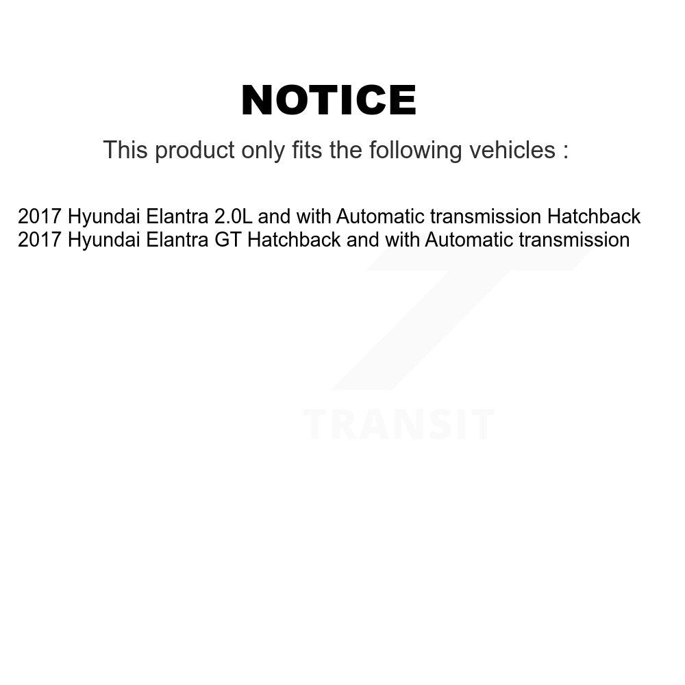 CV Axle Drive Shaft And Hub Bearing Front Left Kit For 2017 Hyundai Elantra GT