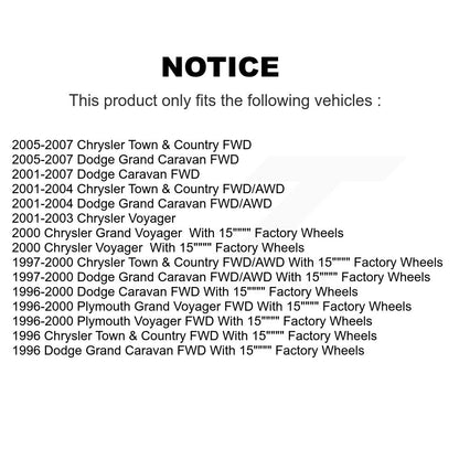 CV Axle Shaft And Bearing Front Left Kit For Dodge Grand Caravan Chrysler Town &