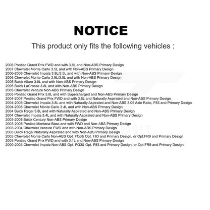 CV Axle Shaft And Bearing Front Left Kit For Chevrolet Impala Pontiac Grand Prix