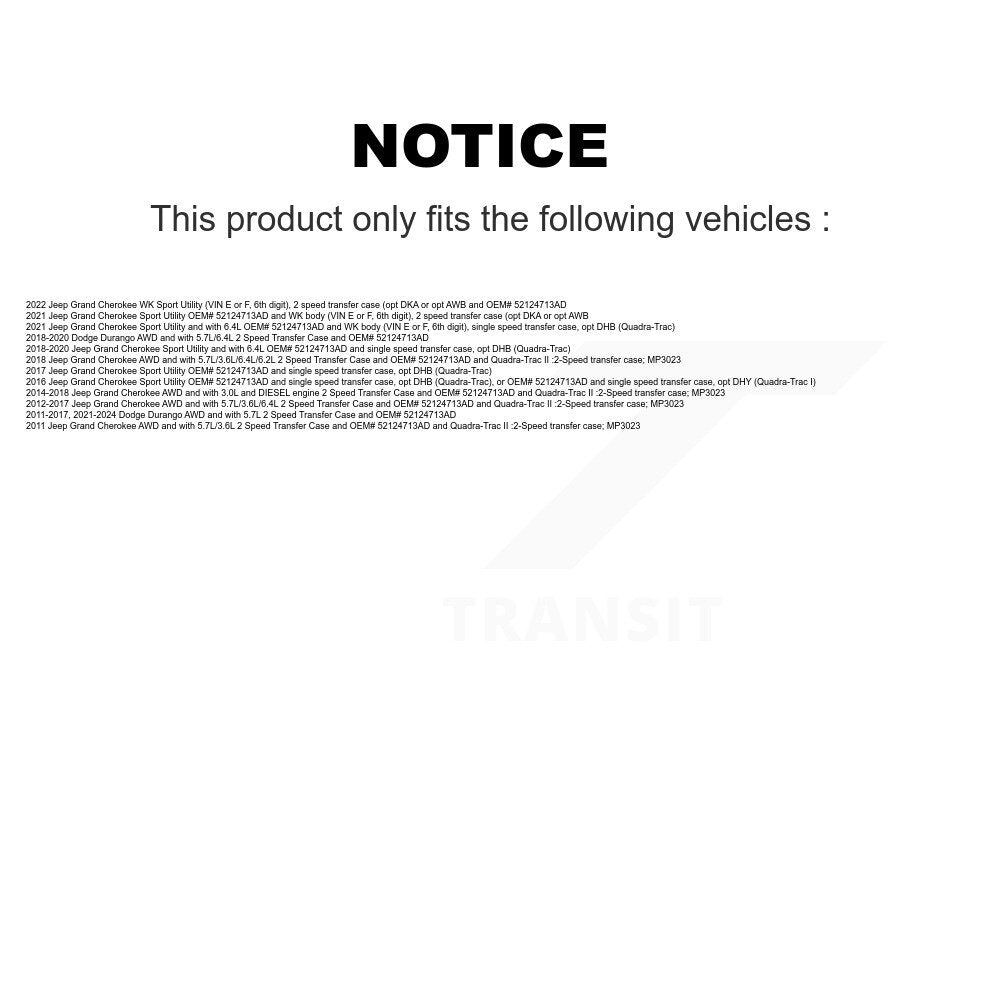 CV Axle Shaft & Bearing Front Left Kit For Jeep Grand Cherokee Dodge Durango WK