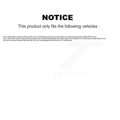 CV Axle Drive Shaft And Hub Bearing Front Left Kit For Subaru Forester Impreza