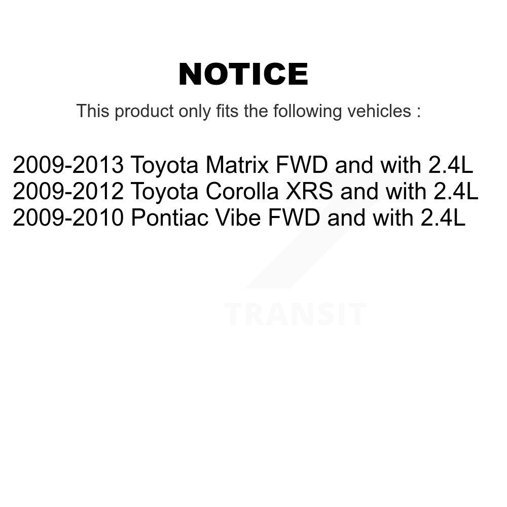 CV Axle Drive And Bearing Front Left Kit For Toyota Corolla Matrix Pontiac Vibe
