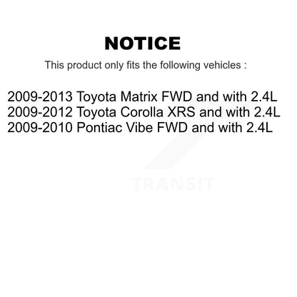 CV Axle Drive And Bearing Front Left Kit For Toyota Corolla Matrix Pontiac Vibe