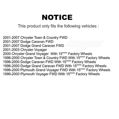 CV Axle Shaft & Bearing Front Right Kit For Dodge Grand Caravan Chrysler Town