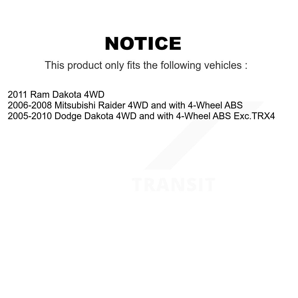 CV Axle Shaft And Bearing Front Right Kit For Dakota Dodge Ram Mitsubishi Raider