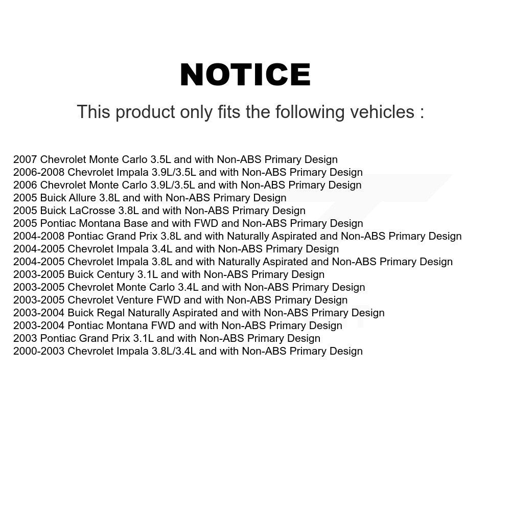 CV Axle Shaft & Bearing Front Right Kit For Chevrolet Impala Pontiac Grand Prix