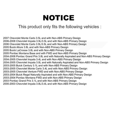 CV Axle Shaft & Bearing Front Right Kit For Chevrolet Impala Pontiac Grand Prix