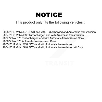 CV Axle Drive Shaft And Hub Bearing Front Right Kit For Volvo S40 C30 V50 C70