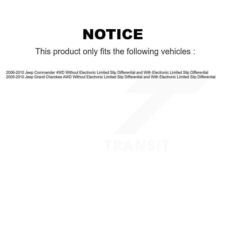 CV Axle Drive Shaft And Hub Bearing Front Kit For Jeep Grand Cherokee Commander