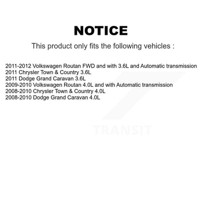 CV Axle Shaft Bearing Front Kit For Dodge Grand Caravan Chrysler Town & Country