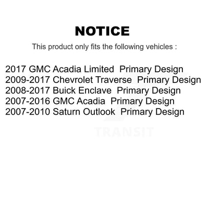 CV Axle Shaft Bearing Front Kit For GMC Acadia Buick Enclave Chevrolet Traverse