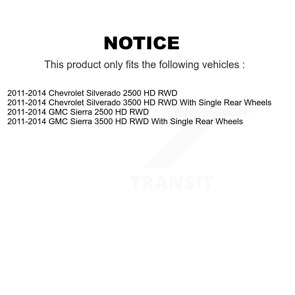 CV Axle Shaft Bearing Front Kit For GMC Chevrolet Sierra 2500 HD Silverado 3500