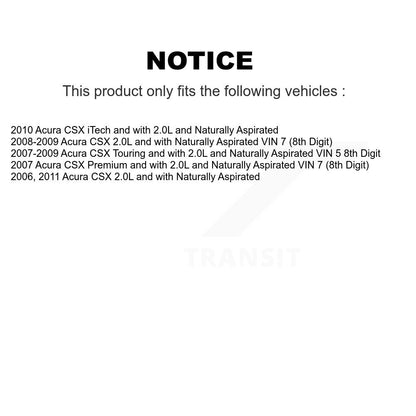 CV Axle Drive Shaft Complete Assembly And Bearing Front Right Kit For Acura CSX