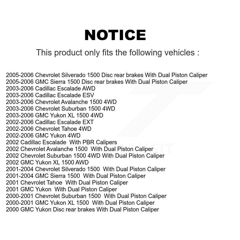 Semi-Metallic Ceramic Disc Brake Pads Front Rear Kit For Chevrolet GMC Silverado