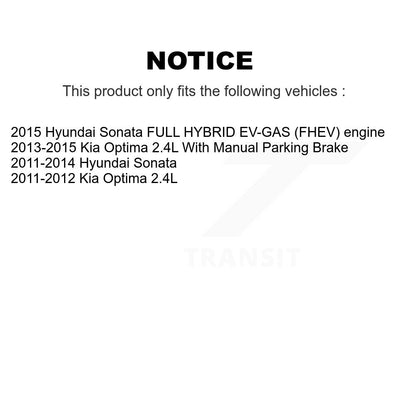 Ceramic Disc Brake Pads Front Rear Kit For Hyundai Sonata Kia Optima
