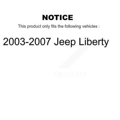 Semi-Metallic Disc Brake Pads Front Rear Kit For 2003-2007 Jeep Liberty
