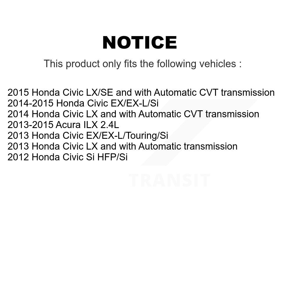 Ceramic Disc Brake Pads Front Rear Kit For Honda Civic Acura ILX