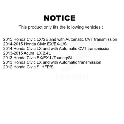 Ceramic Disc Brake Pads Front Rear Kit For Honda Civic Acura ILX