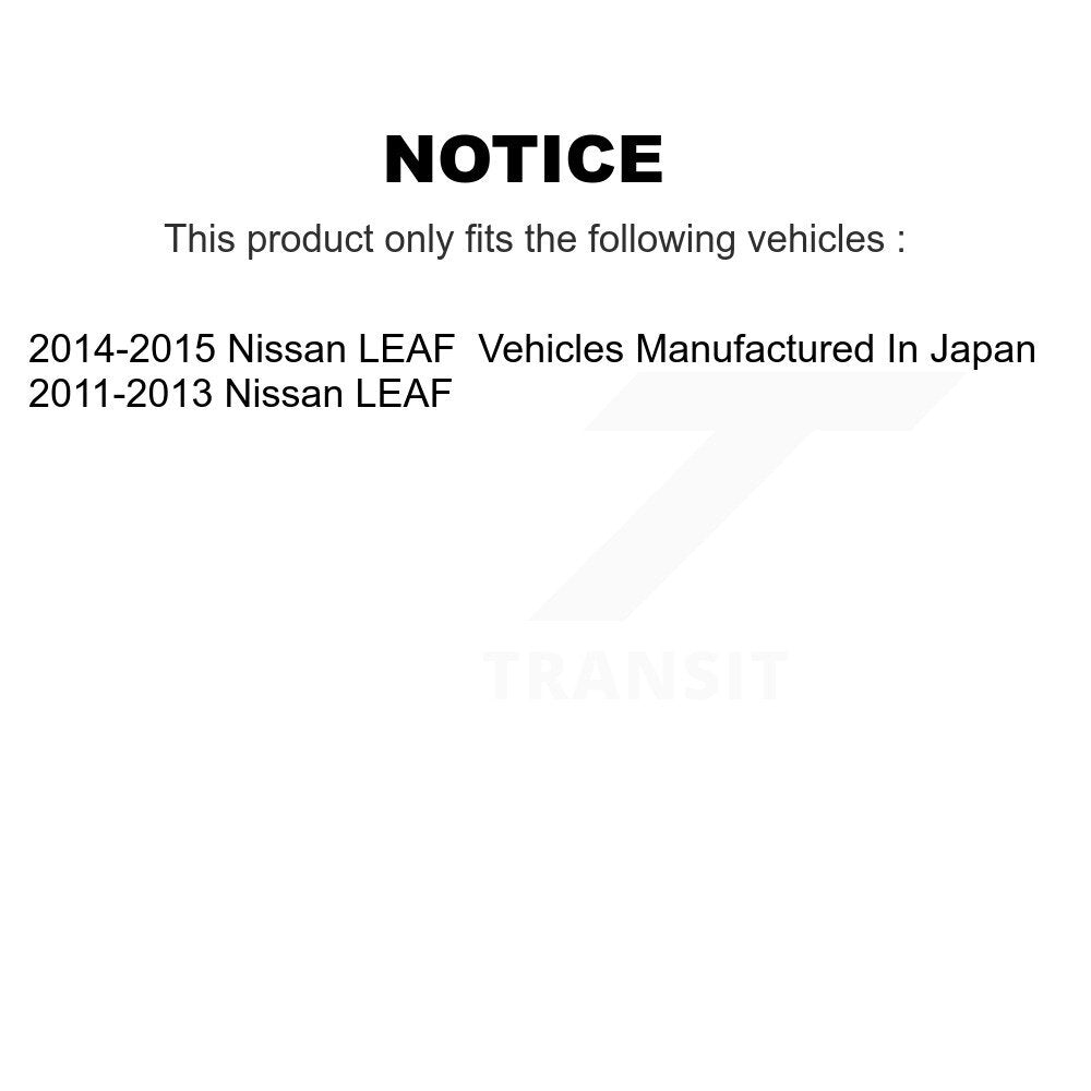 Ceramic Disc Brake Pads Front Rear Kit For Nissan LEAF
