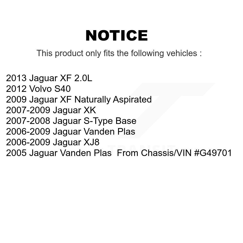 Semi-Metallic Ceramic Disc Brake Pads Front Rear Kit For Jaguar XF XK Vanden XJ8