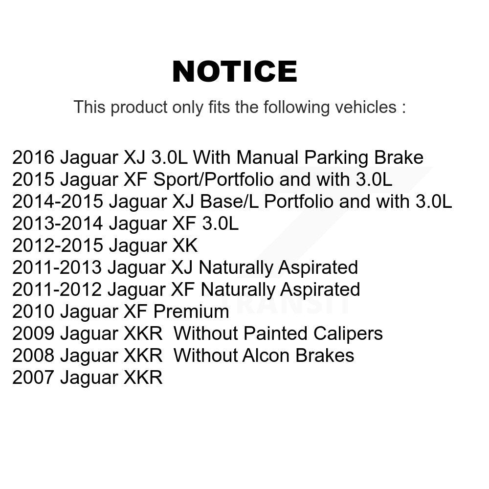 Semi-Metallic Disc Brake Pads Front Rear Kit For Jaguar XF XJ XKR XK Super V8