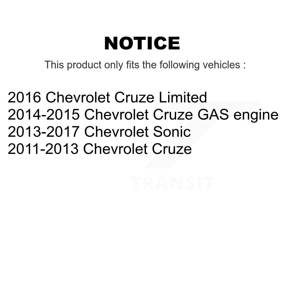 Ceramic Disc Brake Pads Front Rear Kit For Chevrolet Cruze Sonic Limited
