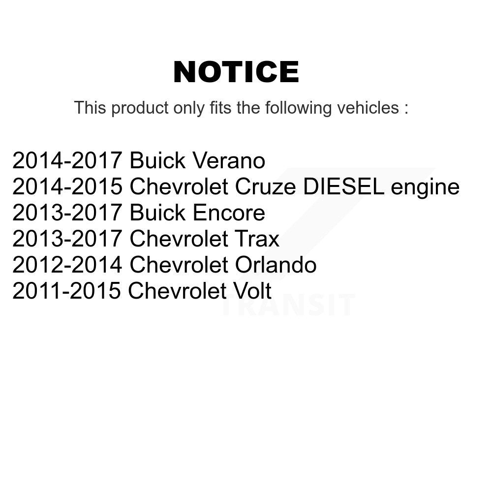 Ceramic Disc Brake Pads Front Rear Kit For Chevrolet Cruze Buick Trax Verano