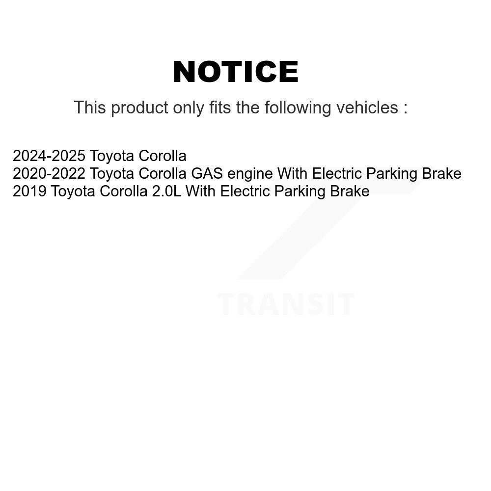 Ceramic Disc Brake Pads Front Rear Kit For Toyota Corolla