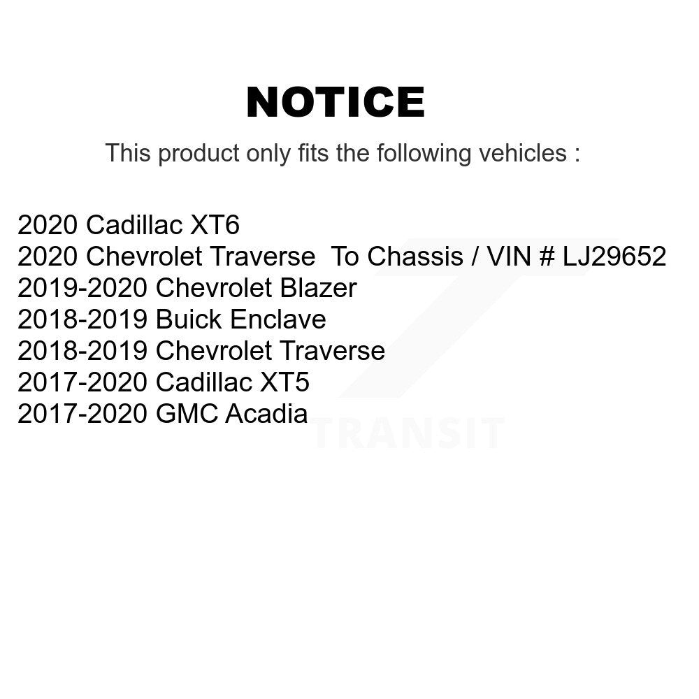 Ceramic Disc Brake Pads Front Rear Kit For Chevrolet Cadillac XT5 Traverse GMC