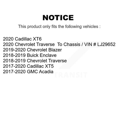 Ceramic Disc Brake Pads Front Rear Kit For Chevrolet Cadillac XT5 Traverse GMC