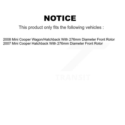 Semi-Metallic Disc Brake Pads Front Rear Kit For Mini Cooper