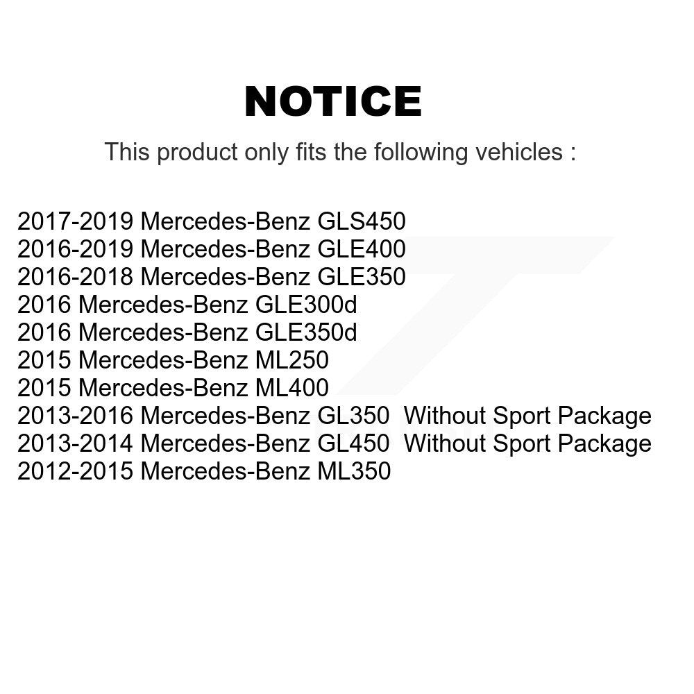 Ceramic Disc Brake Pads Front Rear Kit For Mercedes-Benz ML350 GLE400 GLE350