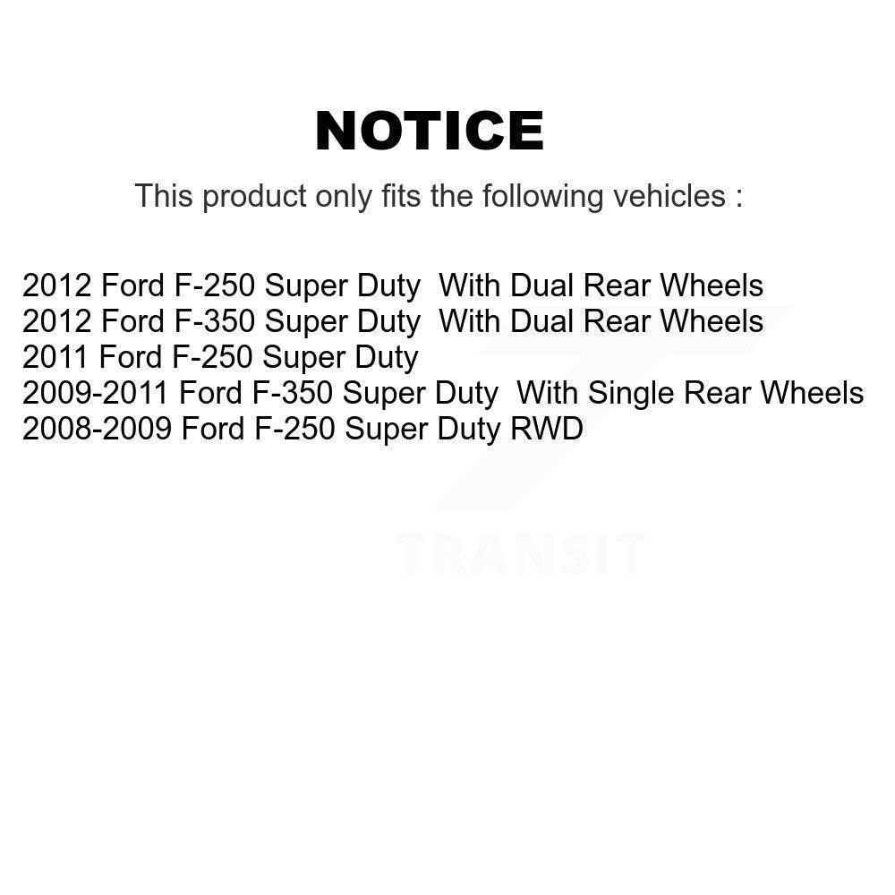 Semi-Metallic Disc Brake Pads Front Rear Kit For Ford F-250 Super Duty F-350