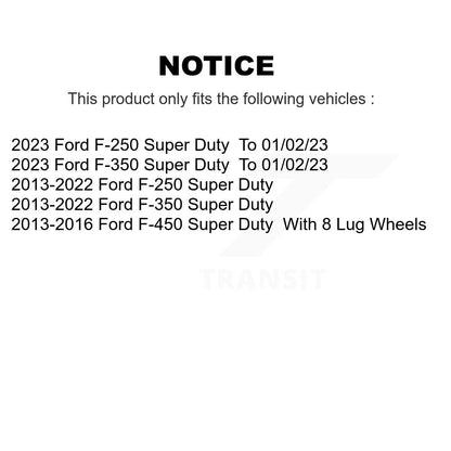 Semi-Metallic Disc Brake Pads Front Rear Kit For Ford F-350 Super Duty F-250