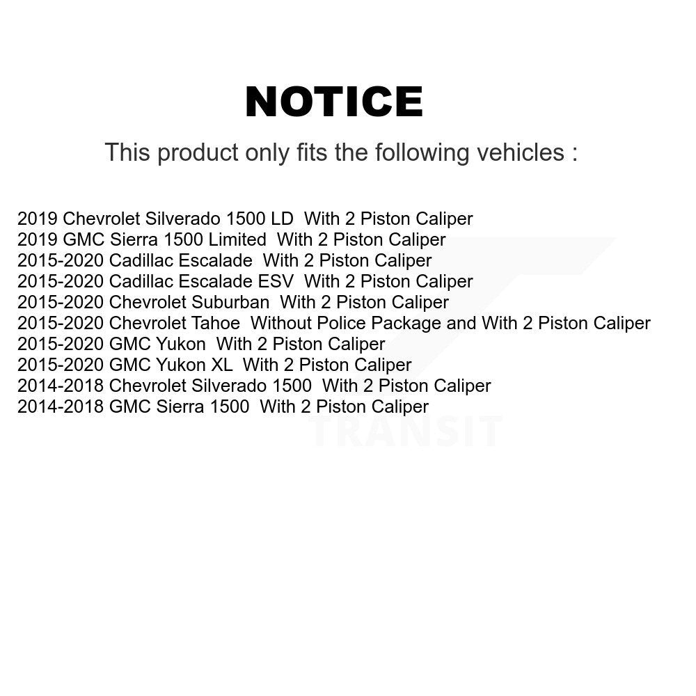 Ceramic Semi-Metallic Disc Brake Pads Front Rear Kit For GMC Chevrolet Sierra XL