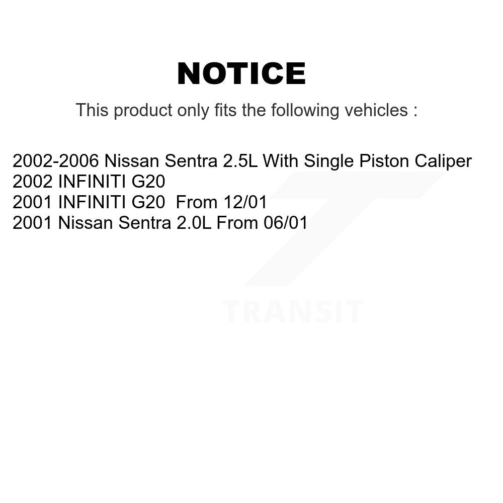 Ceramic Disc Brake Pads Front Rear Kit For Nissan Sentra INFINITI G20