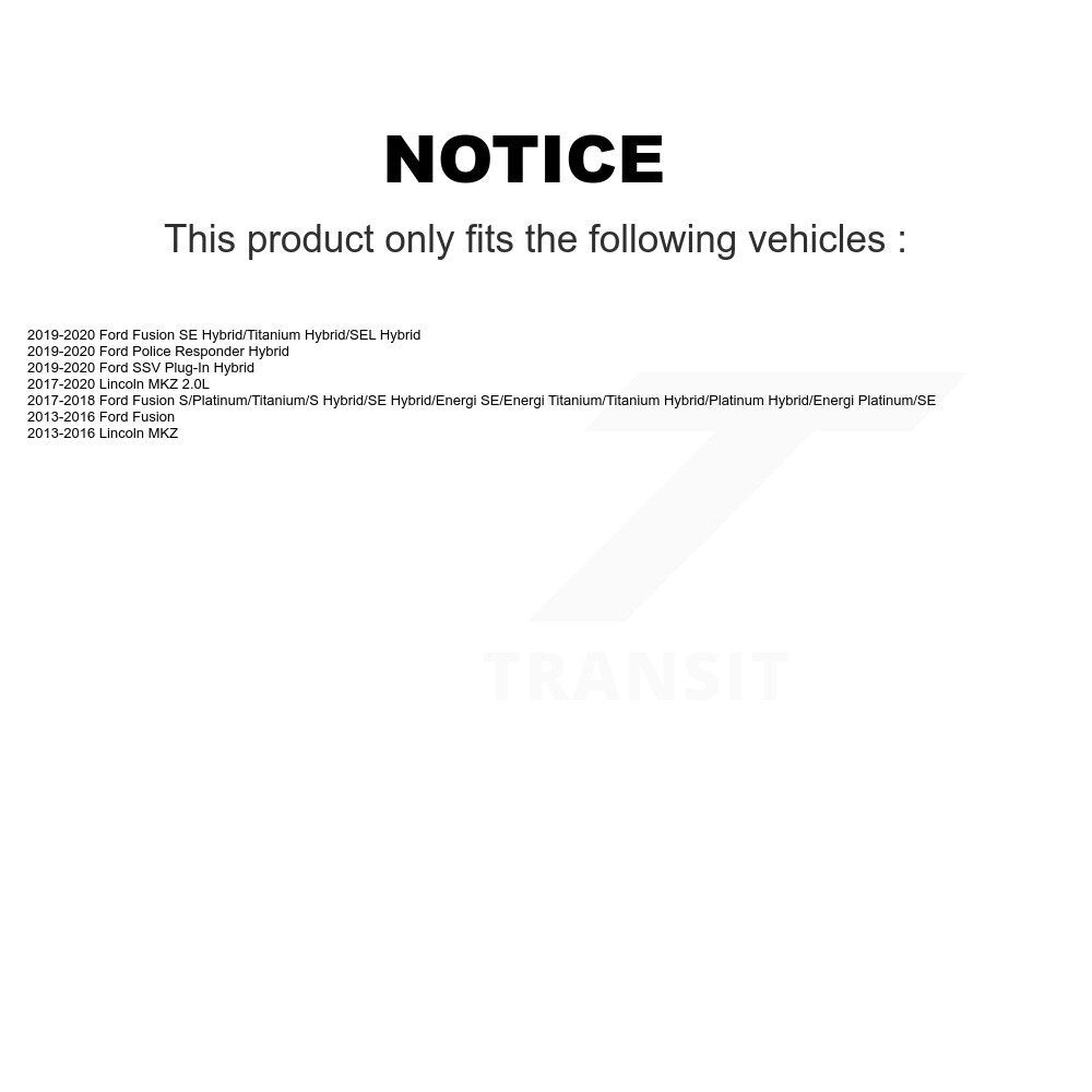 Ceramic Semi-Metallic Disc Brake Pads Front Rear Kit For Ford Fusion Lincoln MKZ