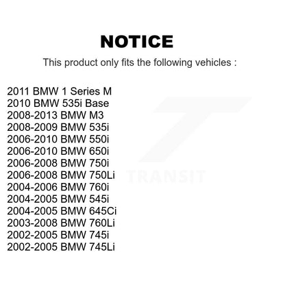 Semi-Metallic Disc Brake Pads Front Rear Kit For BMW M3 650i 645Ci 550i 750i 1 M
