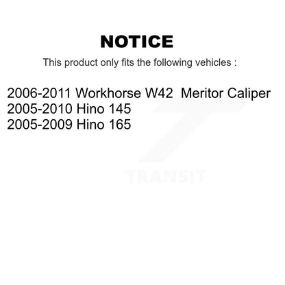 Semi-Metallic Disc Brake Pads Front Rear Kit For Hino Workhorse W42 145 165