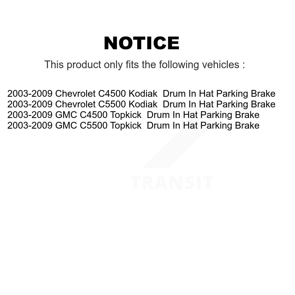 Semi-Metallic Disc Brake Pads Front Rear Kit For GMC Chevrolet C4500 Kodiak
