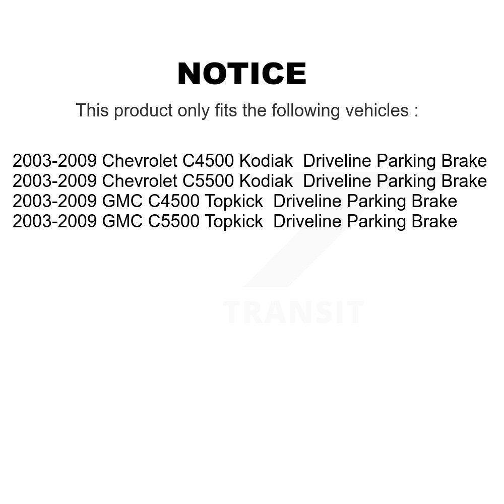Semi-Metallic Disc Brake Pads Front Rear Kit For GMC Chevrolet C4500 Kodiak