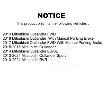 Ceramic Disc Brake Pads Front Rear Kit For Mitsubishi RVR Outlander Sport
