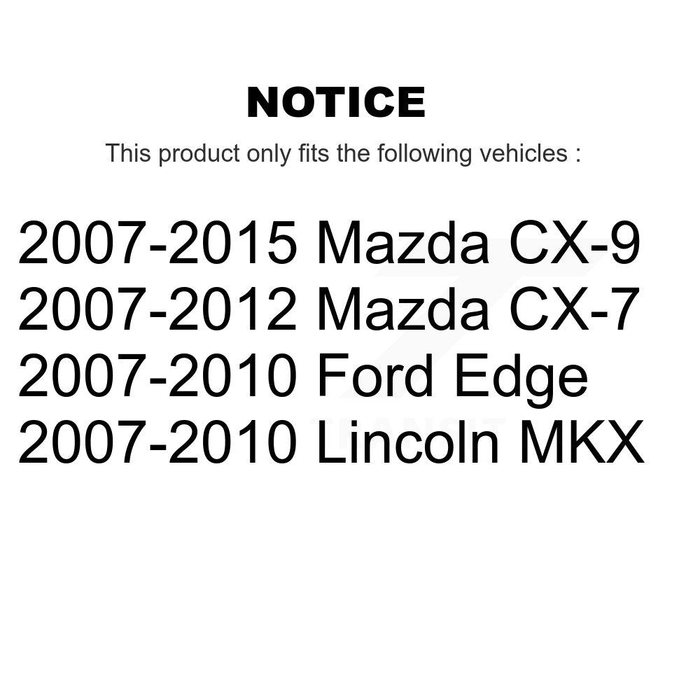 Ceramic Disc Brake Pads Front Rear Kit For Mazda Ford Edge CX-7 CX-9 Lincoln MKX